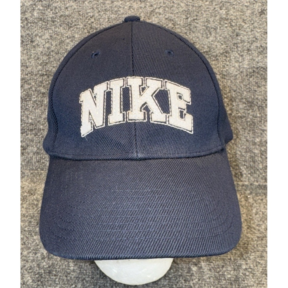 Nike Just Do It Snapback Hat Navy Embroidered Spellout Adjustable Cap